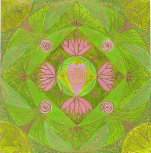 Herzchakra-Mandala